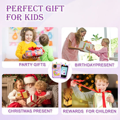 Kids Educational Smartphone Toy with 1080P HD Camera, 20 Mini-Games, Music, Stories & Habit Training – Learning Toy for Boys Girls Ages 3-14, Birthday Christmas Gift
