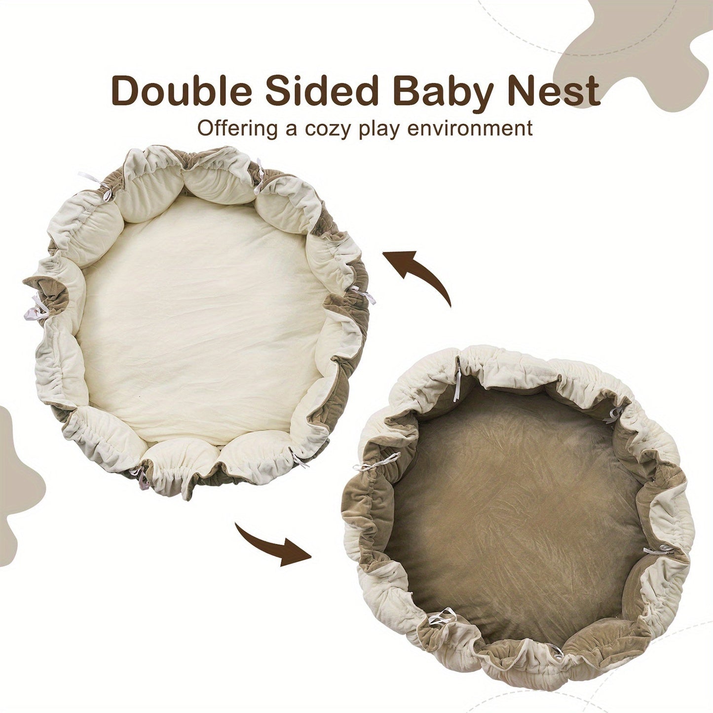 Baby Play Gym - 5-in-1 Thick Plush Mats