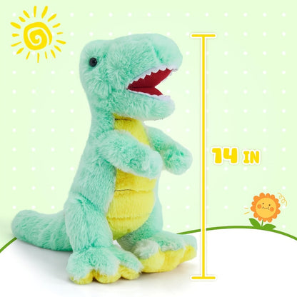 Dinosaur Stuffed Animal Light Up Musical T-Rex Plush Toy for Kids – Glowing Tyrannosaurus Rex with Sound Effects, Soft Cuddly Dino Plush, Birthday Easter Christmas Gift for Boys Girls Ages 3+