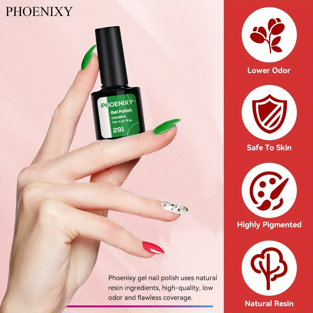 Gel Nail Polish Set 30 Pcs Pure Soak Off — Base Coat, Glossy, Matte & Golden Glitter Top Coat | UV LED Complete Home Salon Nail Kit for Women | Long-Lasting Chip-Resistant Finish