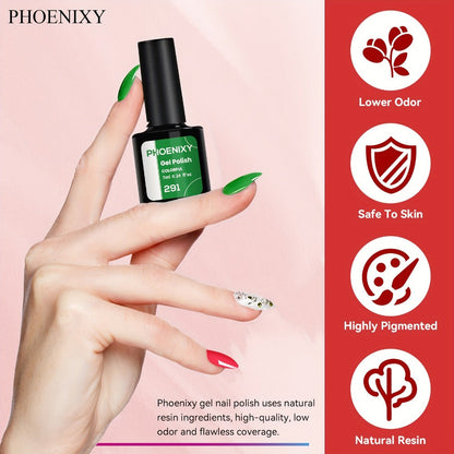 Gel Nail Polish Set 30 Pcs Pure Soak Off — Base Coat, Glossy, Matte & Golden Glitter Top Coat | UV LED Complete Home Salon Nail Kit for Women | Long-Lasting Chip-Resistant Finish
