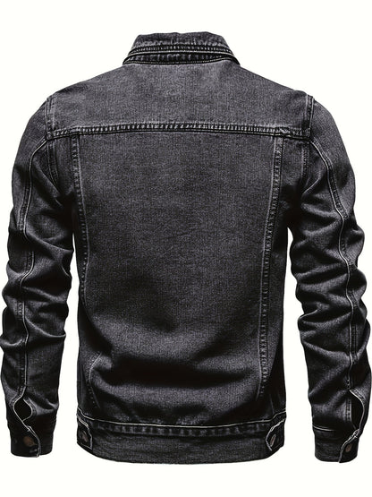 Men's Versatile Denim Pullover Coat Everyday 037