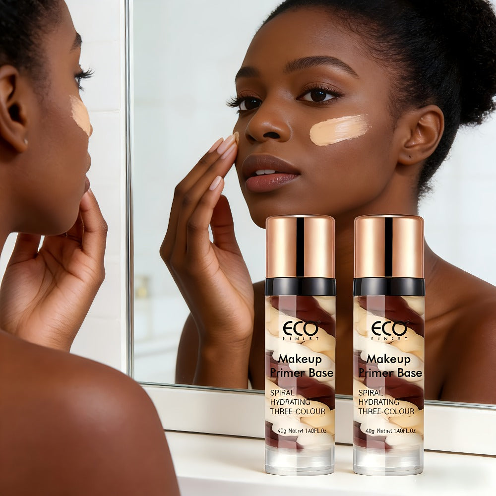 Brightening Face Primer 2-Pack with Squalane Pore Minimizer Moisturizing Even Skin Tone – Long-Lasting Matte Satin Makeup Base Conceals Imperfections for All Skin Types Women