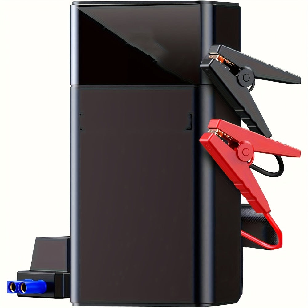 Upgraded 7-in-1 Portable Car Jump Starter – Multifunctional Emergency Battery Booster for 12V Vehicles Up to 2.64gal Gas / 2.38gal Diesel, LED Emergency Light, Available with or without Air Pump