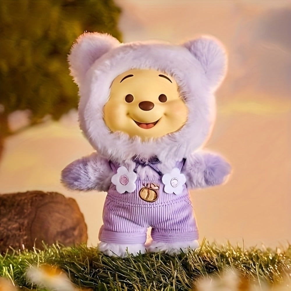 Winnie the Pooh Plush Toy MINISO Disney Candy Series — Licensed Soft Stuffed Animal 1pc Random Style, Kawaii Collectible Gift for Kids Girls Teens Birthday Christmas Halloween