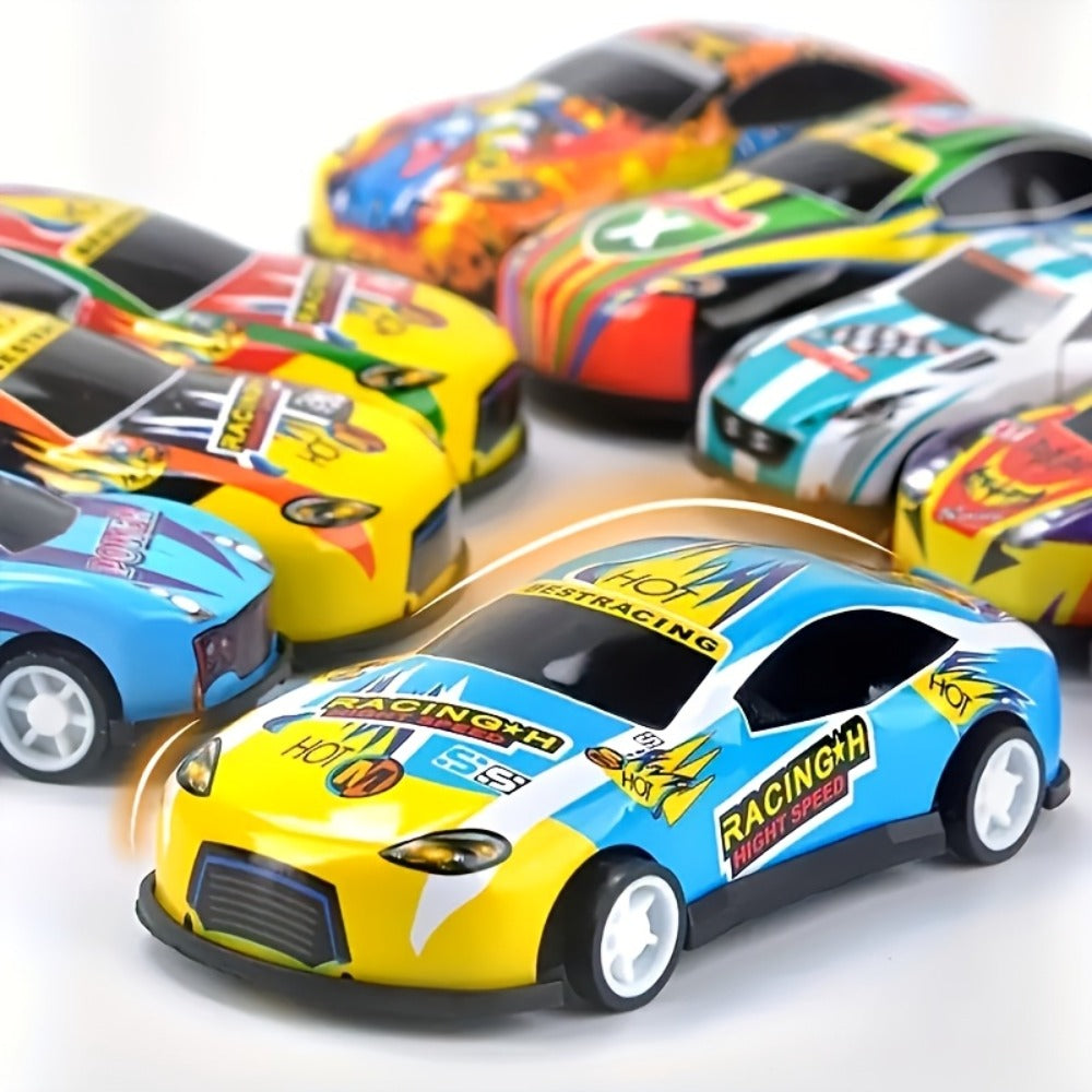 56 Pcs Mini Die-Cast Metal Car Set with 2 Stunt Cars, Play Mat & Storage Box - Friction Pull Back Toy Cars for Kids Boys Girls Ages 3+, Birthday Christmas Halloween Gift