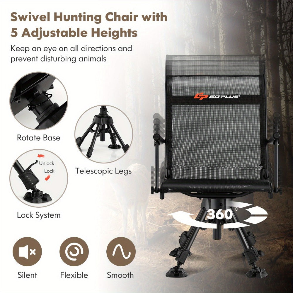 360° Rotating Foldable Outdoor And Hunting Chairs with 360° Swivel for Patio detail image - detail view 5
