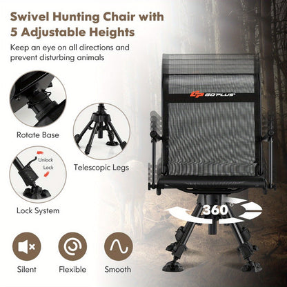 360° Rotating Foldable Outdoor And Hunting Chairs with 360° Swivel for Patio detail image - detail view 5