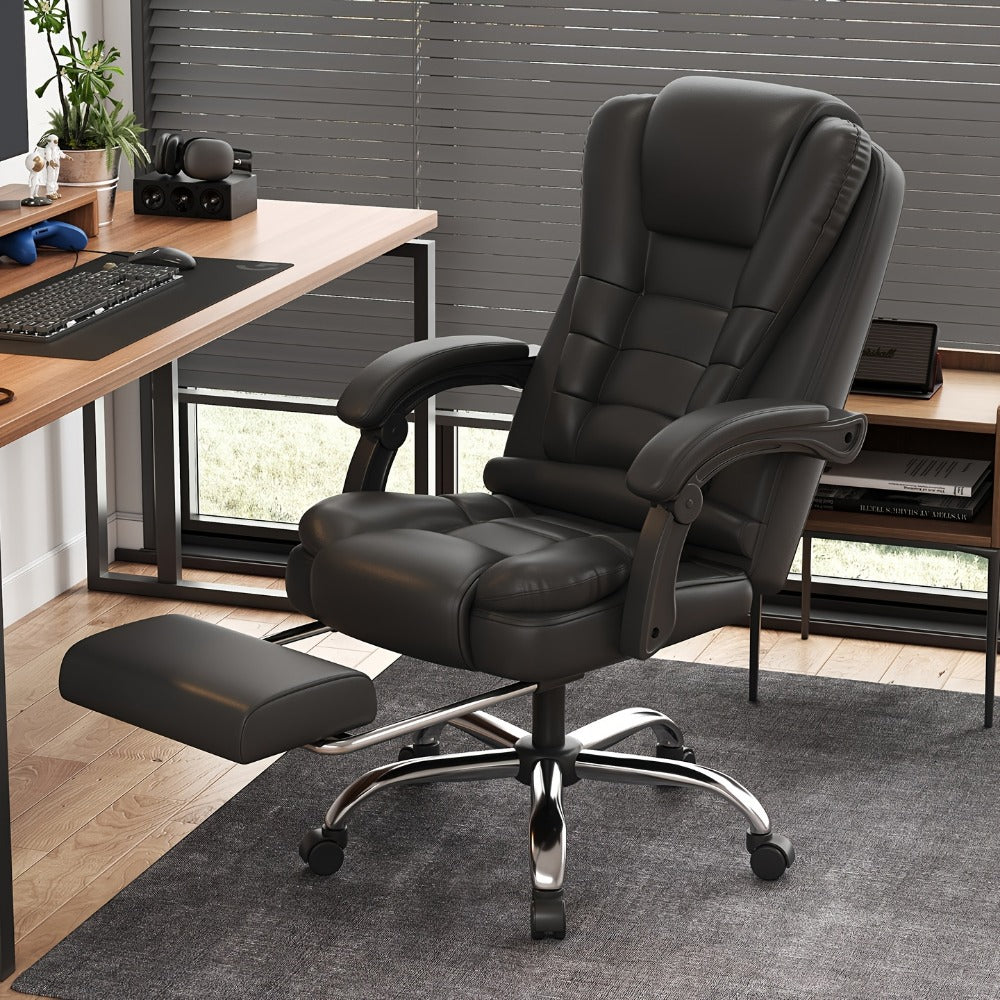 360° Rotating Reclining Office Chair with 360° Swivel and Carry Handle detail image