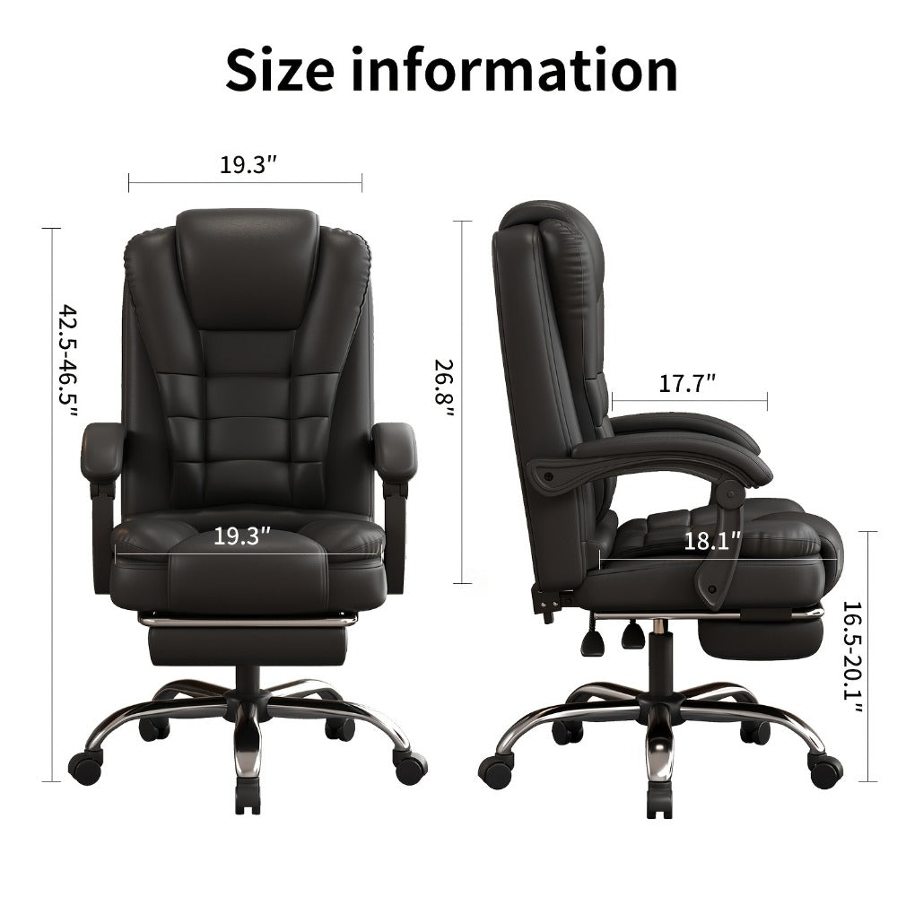 360° Rotating Reclining Office Chair with 360° Swivel and Carry Handle detail image - detail view 4