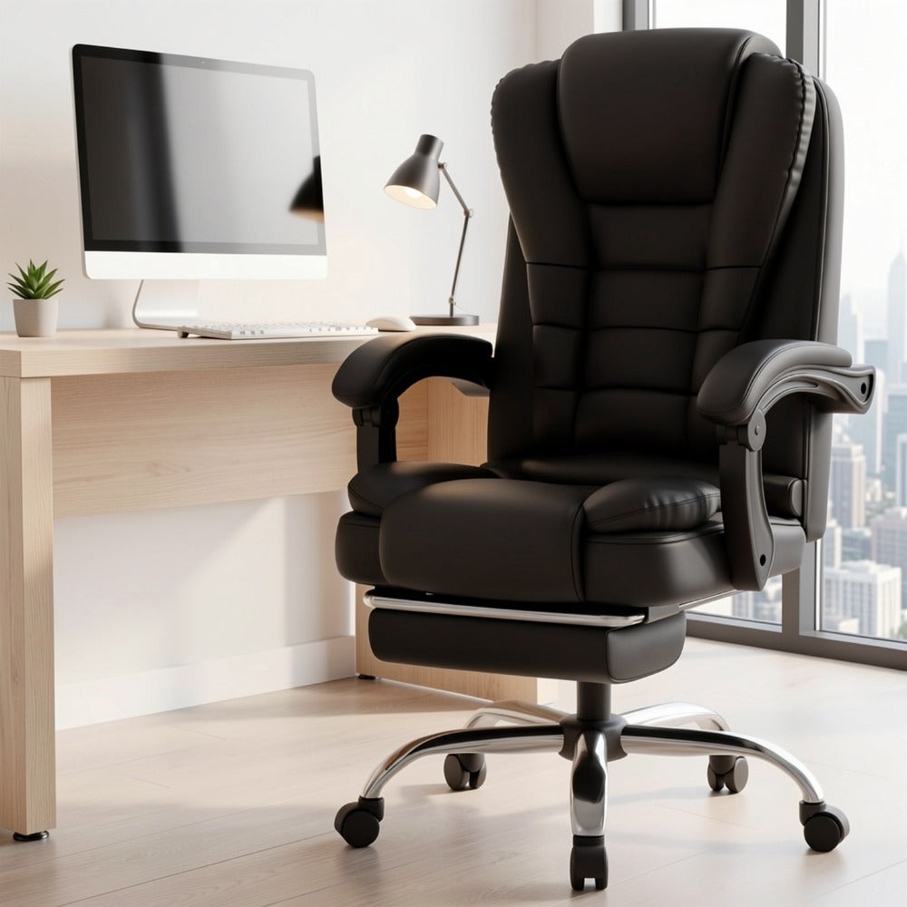 360° Rotating Reclining Office Chair with 360° Swivel and Carry Handle detail image - detail view 9