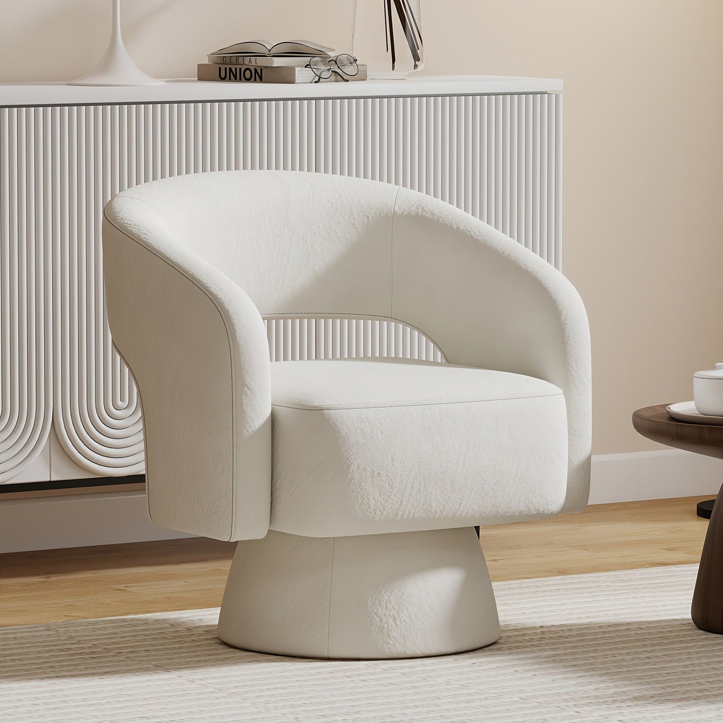Accent Chair shown in the Beige option