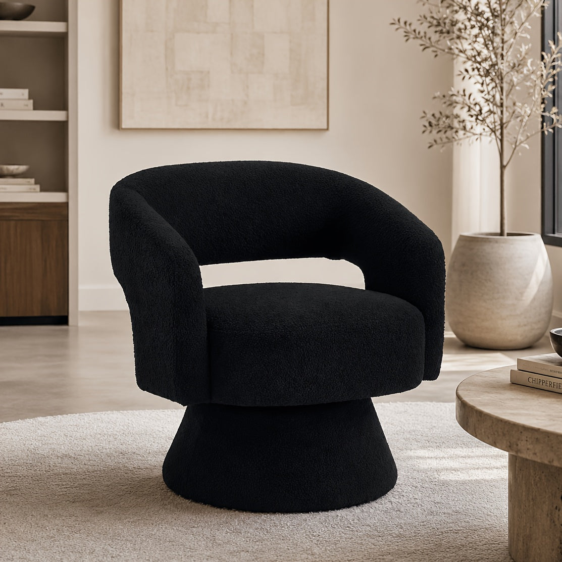 Accent Chair shown in the Black option