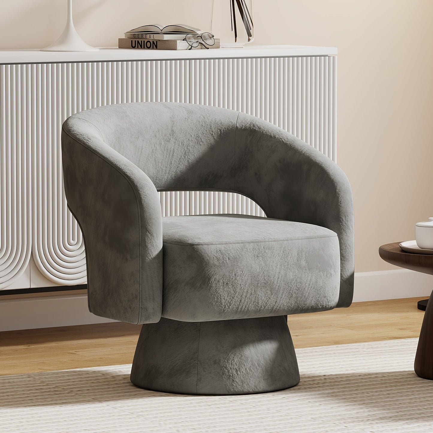 Accent Chair shown in the Grey option