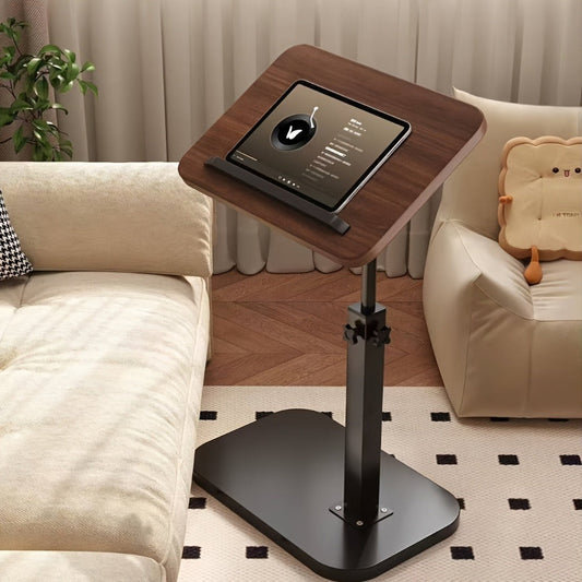 Side Table, Adjustable Height End Table with 90° Flip Panel and 360° Swivel, Slide-Under shown in the main product view