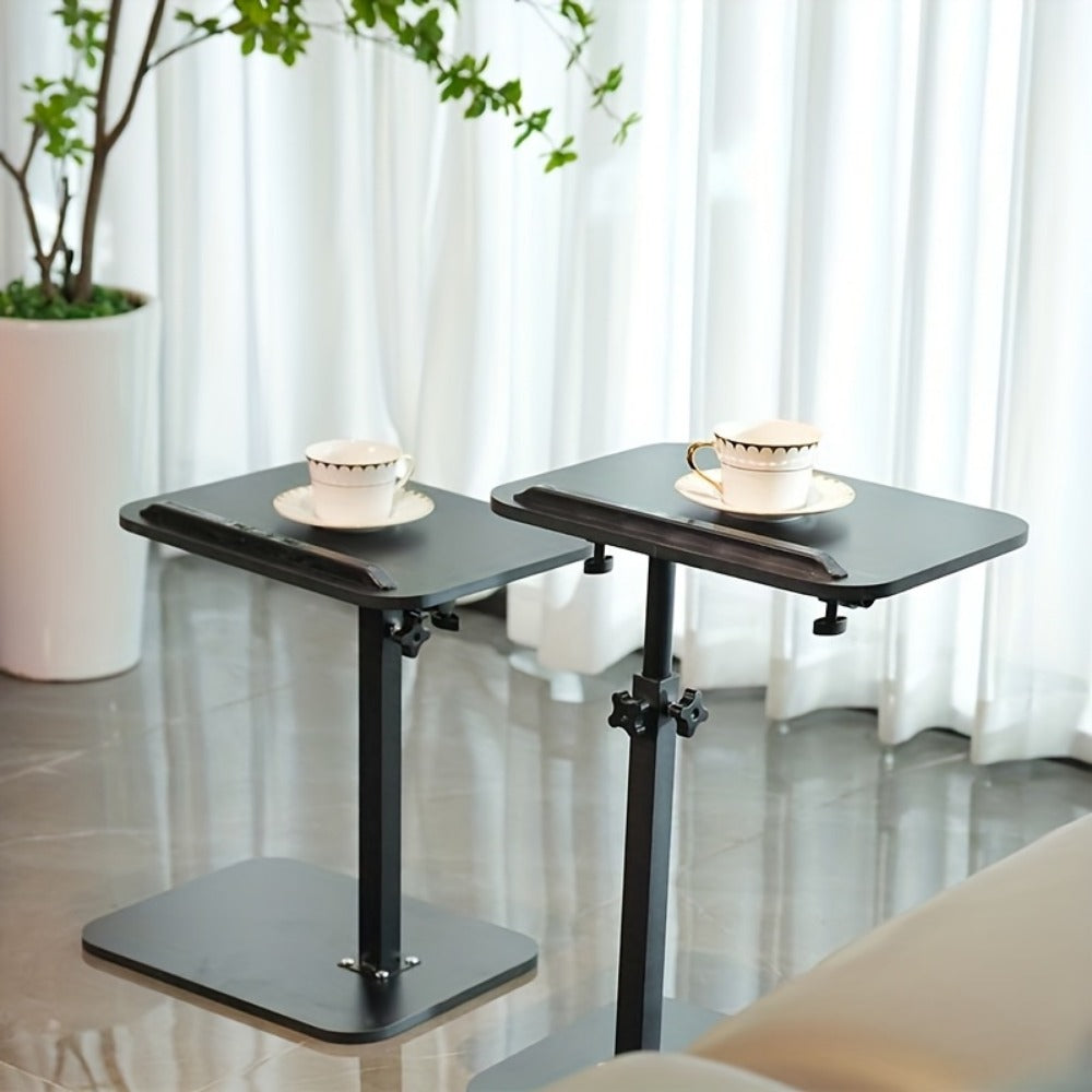 360° Rotating Side Table with Adjustable Height, Small Accent Table detail image - detail view 10