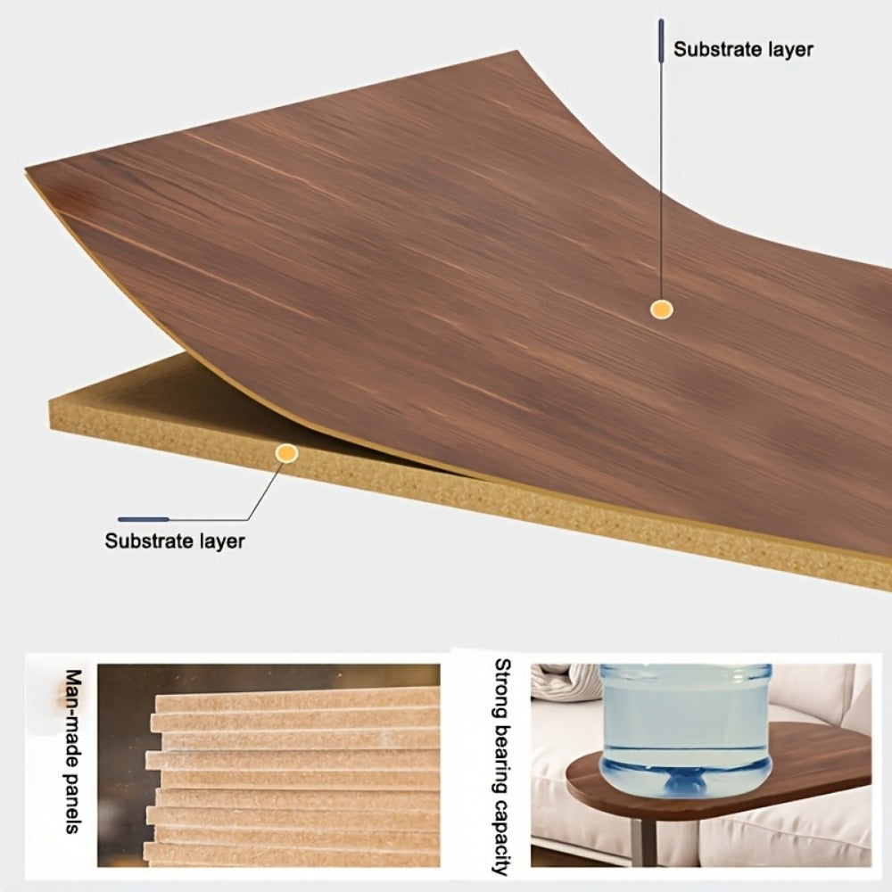 360° Rotating Side Table with Adjustable Height, Small Accent Table detail image - detail view 15