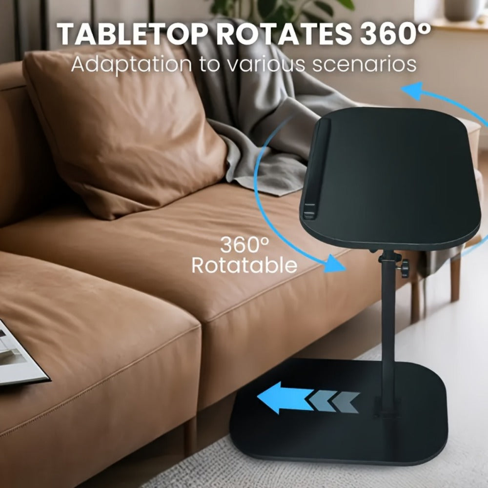 360° Rotating Side Table with Adjustable Height, Small Accent Table detail image - detail view 9