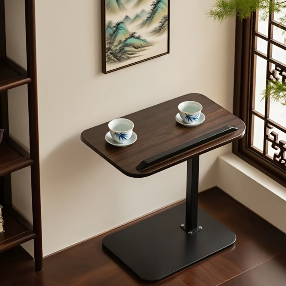 Side Table, C-Shaped Adjustable Height 360° Rotating Sofa End Table, TV Tray Laptop Desk shown in the main product view
