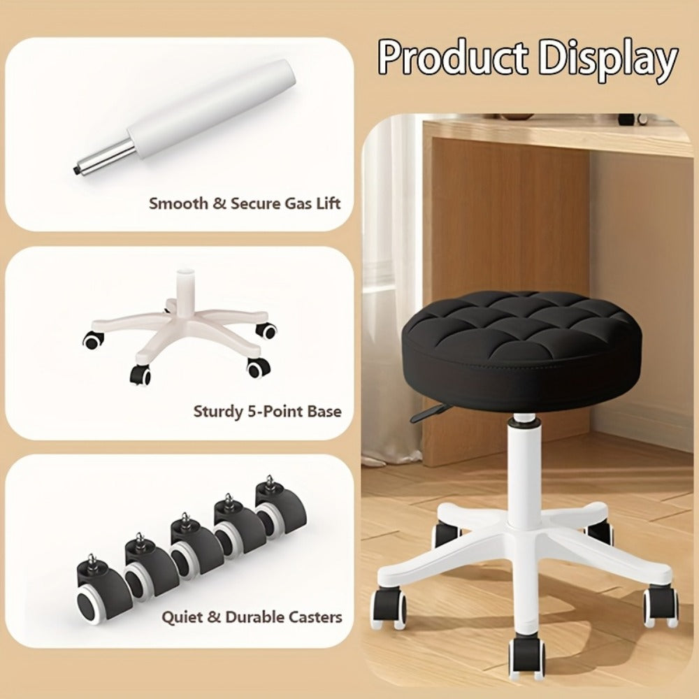 360° Rotating Stool Chair with Adjustable Height and 360° Swivel for Home Office detail image - detail view 9