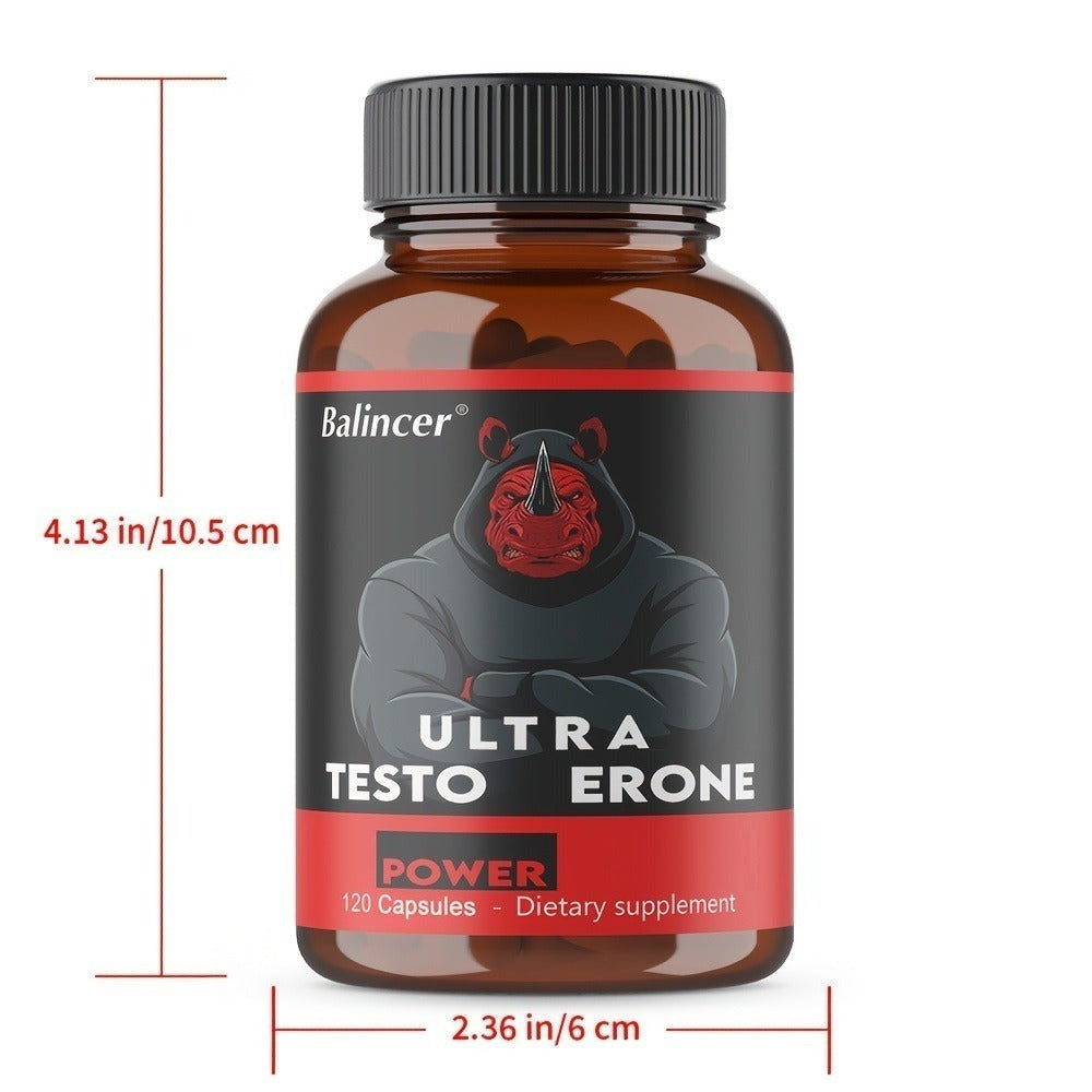 Saw Palmetto Ginseng Maca Men's Prostate & Vitality Supplement – 120 Capsules Plant-Based Daily Formula for Male Wellness, Energy & Hormonal Balance Support