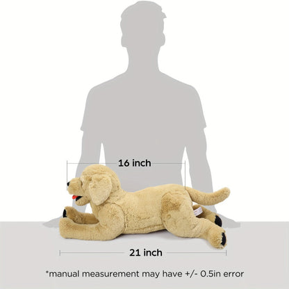 Golden Retriever Stuffed Animal 21 Inch Large Soft Plush Dog Toy Lifelike Puppy Doll Cuddly Huggable Gift for Kids Toddlers Dog Lovers Birthday Christmas