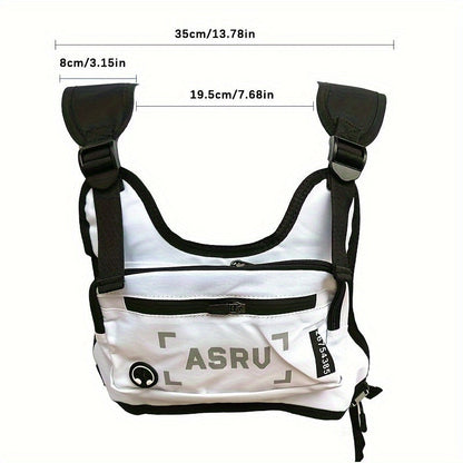 Lightweight Running Chest Bag for Men – Reflective Adjustable Vest Strap, Waterproof, Cycling Hiking Skiing Sports Pack