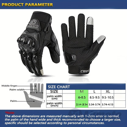 Full-Finger Motorcycle Gloves for Summer That Are Breathable, And Durable, Suitable for Motocross Racing And Compatible with Touch Screens