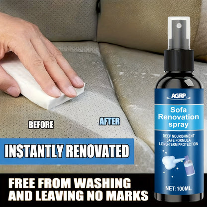 Car Interior Renovator Spray - Multi-Purpose Plastic Restorer & Fabric Seat Protector, Long-Lasting UV Protection, Easy Application, Includes Sponge Applicator, 100ml Kit for All Vehicle Interiors