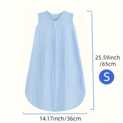 Baby Sleep Sack - Muslin 2-Way Zip Wearable Blanket