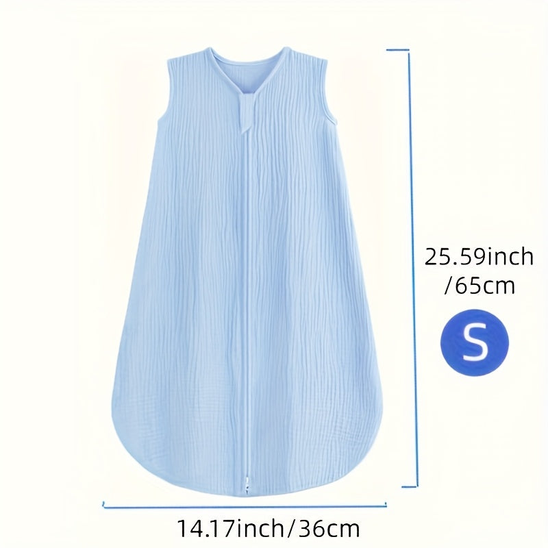 Baby Sleep Sack - Muslin 2-Way Zip Wearable Blanket