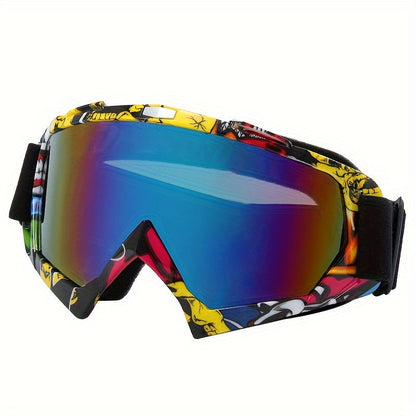 Windproof Ski Goggles with UV Protection – Gradient Lens, Anti-Fog, for Alpine Skiing Snowboarding Snowmobile Off-Piste Skating Outdoor Winter Sports