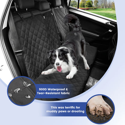 Bench Seat Covers Suitable for Cars, Trucks, And Suvs - Waterproof And Easy to Clean Car Seat Protectors, Perfect for Messy Kids And Drooling Pets (Black)