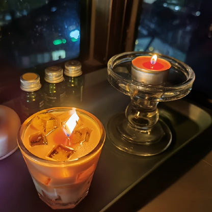 Coffee Candle Handcrafted – 200g Iced Coffee Scented Soy Candle in Single Cup Design, Rich Coffee Aroma for Indoor Fragrance, Instagram-Style Niche Birthday Gift Box for Coffee Lovers