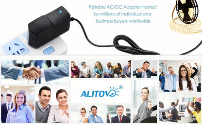 Universal 5V 2A Power Adapter 9-in-1 with 8 Tips - AC/DC 10W Power Supply Type-C Micro-USB Barrel Connectors for Router CCTV LED Strip TV Box