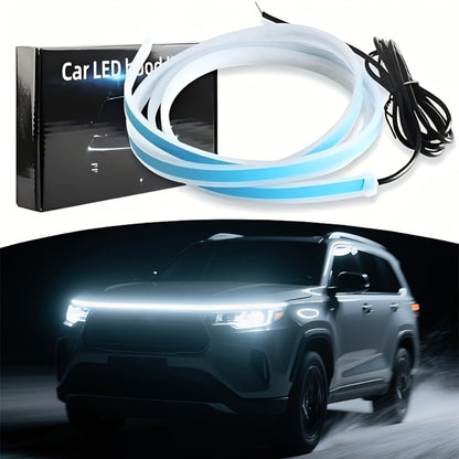 LED Engine Through-Light Bar 70 Inch High-Brightness White Light 2000-3000LM – Auto Welcome Mode Steering Effect 12V Wiring for Car SUV Universal Fit