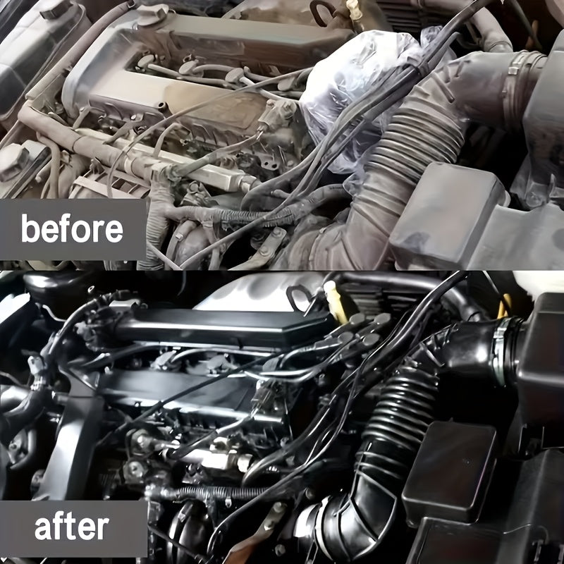 3.38oz Car Engine Cleaner | Quickly Removes Oil Stains, No Rinsing Required. Engine Bay Maintenance Cleaner for Restoration And Detailing. Effectively Polishes And Extends Engine Life. Suitable for All Vehicles.