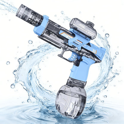 Kids Electric Water Gun with Sound Effects for Ages 3-6 – Automatic High Capacity Squirt Blaster Long Range, Toddler Summer Outdoor Pool Beach Backyard Party Toy, Birthday Gift for Boys Girls, 2-Pack Option