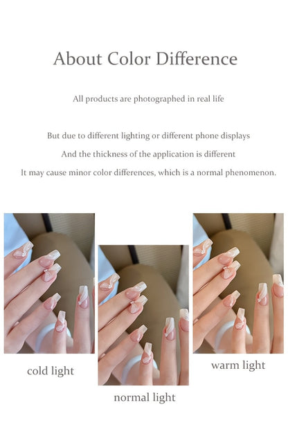 Pearlescent Nail Gel 9-Grid Shell Shimmer Mother of Pearl Cream Oil Painting Gel Polish Set – Multicolor Glitter Iridescent Spiral Design for Salon & DIY Nail Art, Gift for Women & Girls