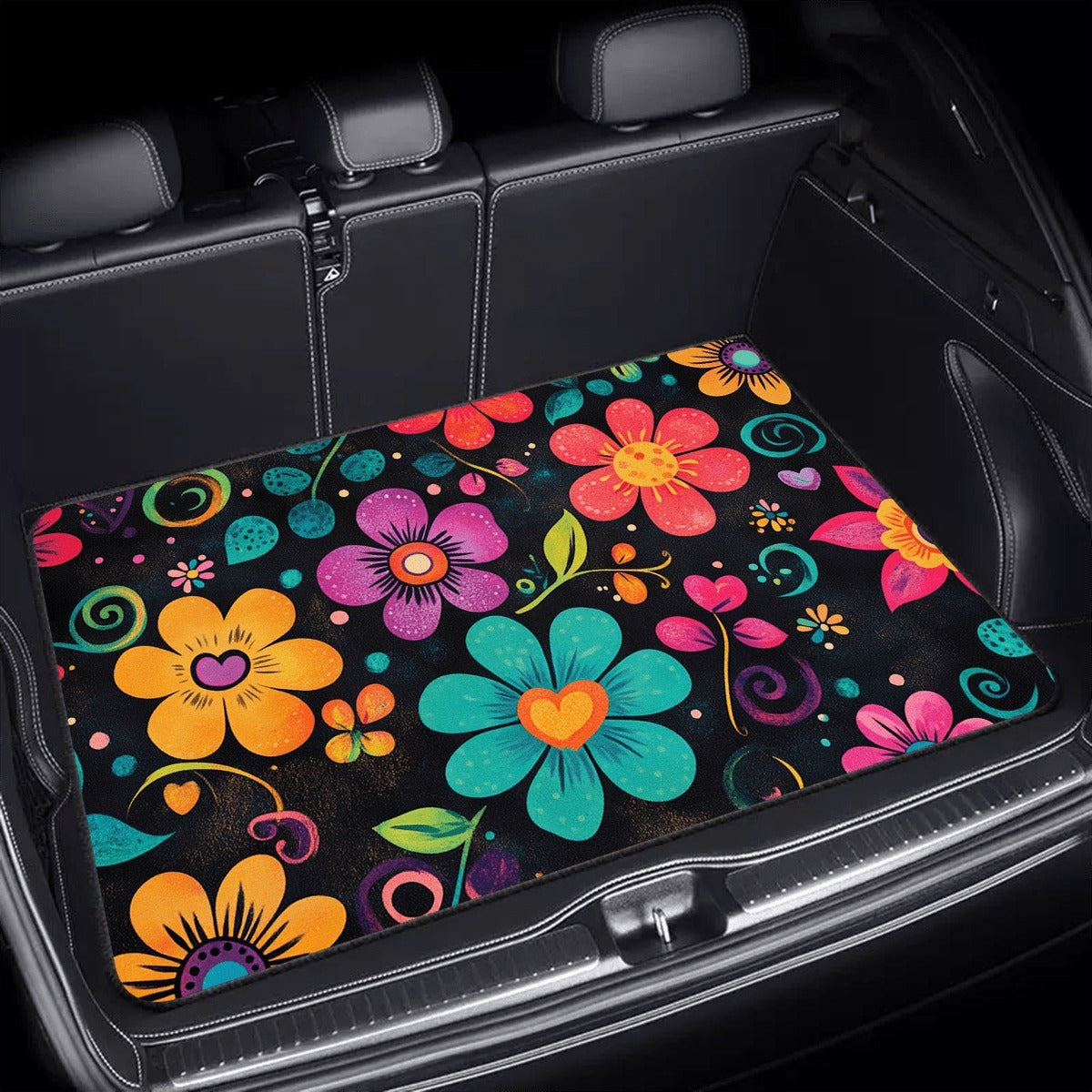 Various Patterns Car Trunk Mats, Non-slip and Durable Cargo Liner with Distinctive Designs, Waterproof Car Trunk Floor Mats To Protect The Vehicle Interior From Dirt, Spills and Scratches