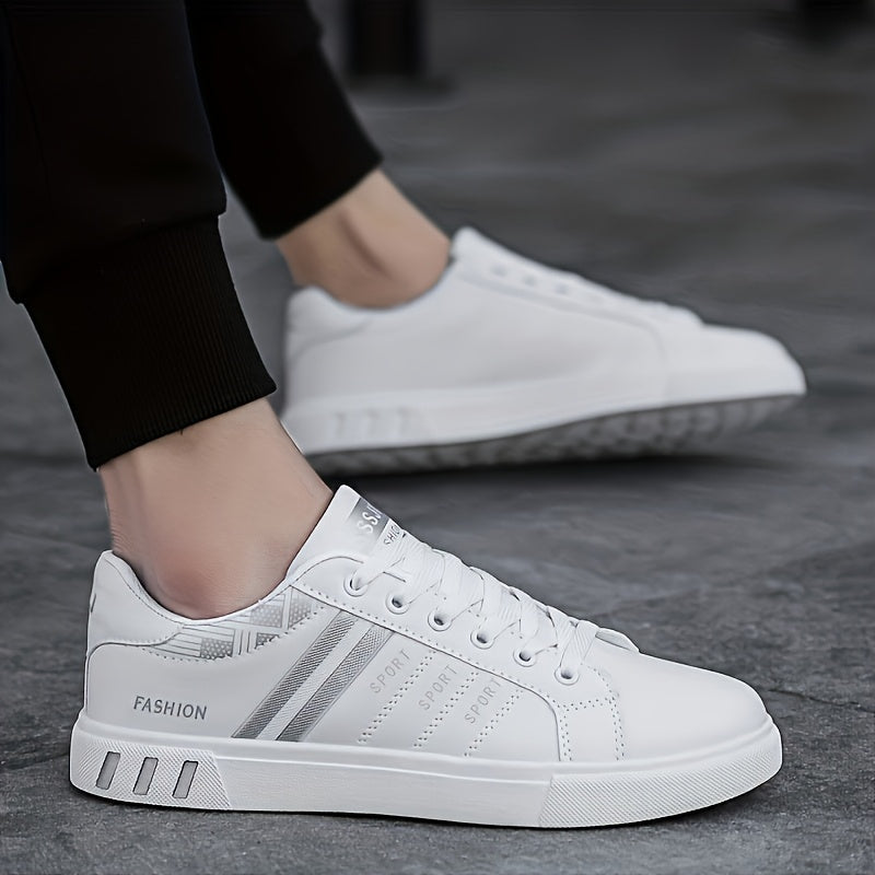 Men's Athletic Shoes - Breathable Comfort & Lace-Up Fit