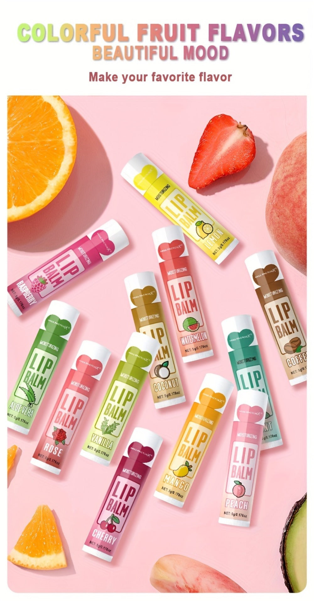Moisturizing Lip Balm Bulk Set 120 Pcs — 12 Flavors Lip Butter with Jojoba Oil, Glossy Natural Shine Long-Lasting Hydration for All Skin Types, Holiday Party Favor Gift for Women Girls