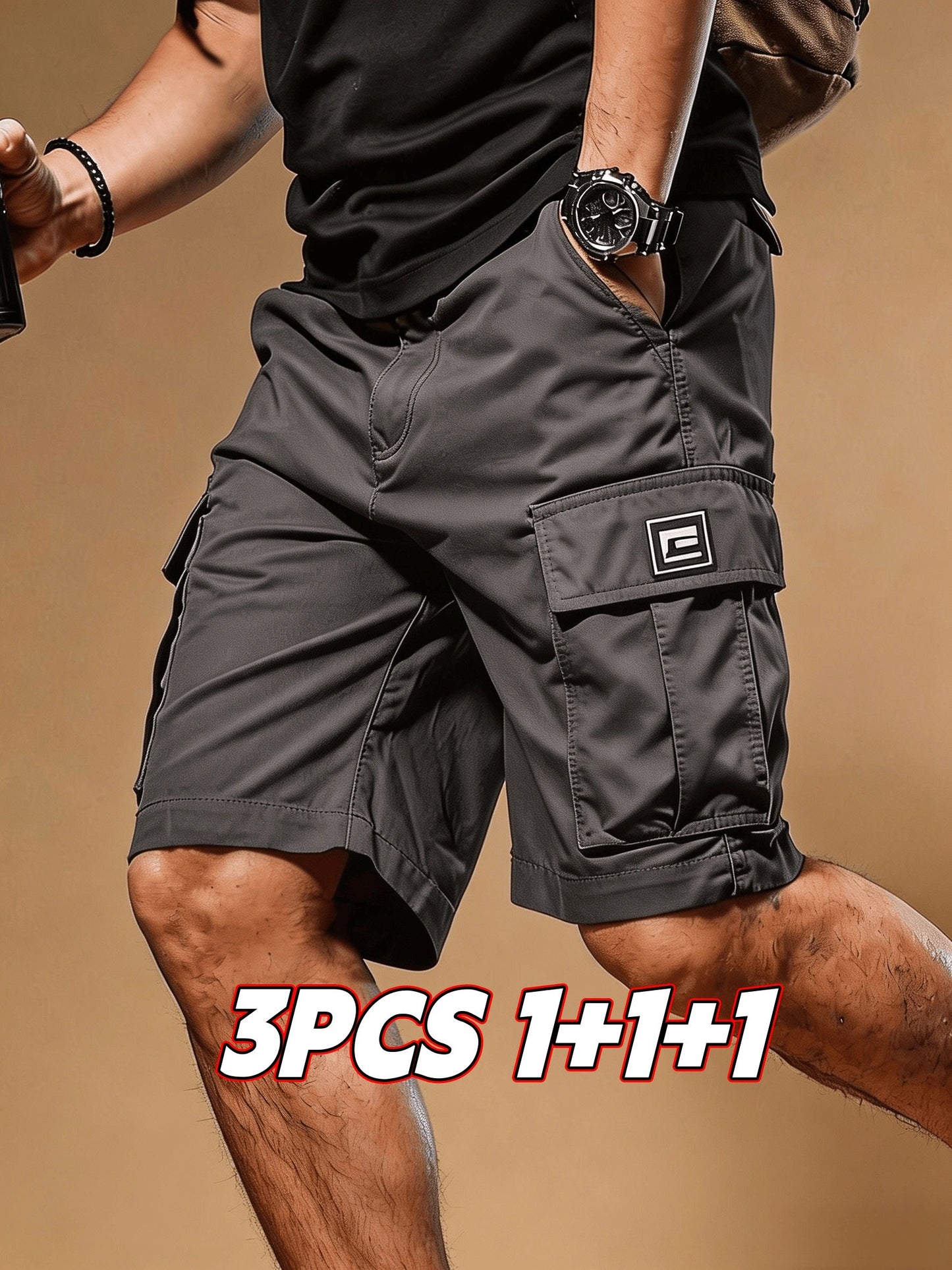 Men's Cargo Shorts - Drawstring Waist With Pockets Weekend Style 215653