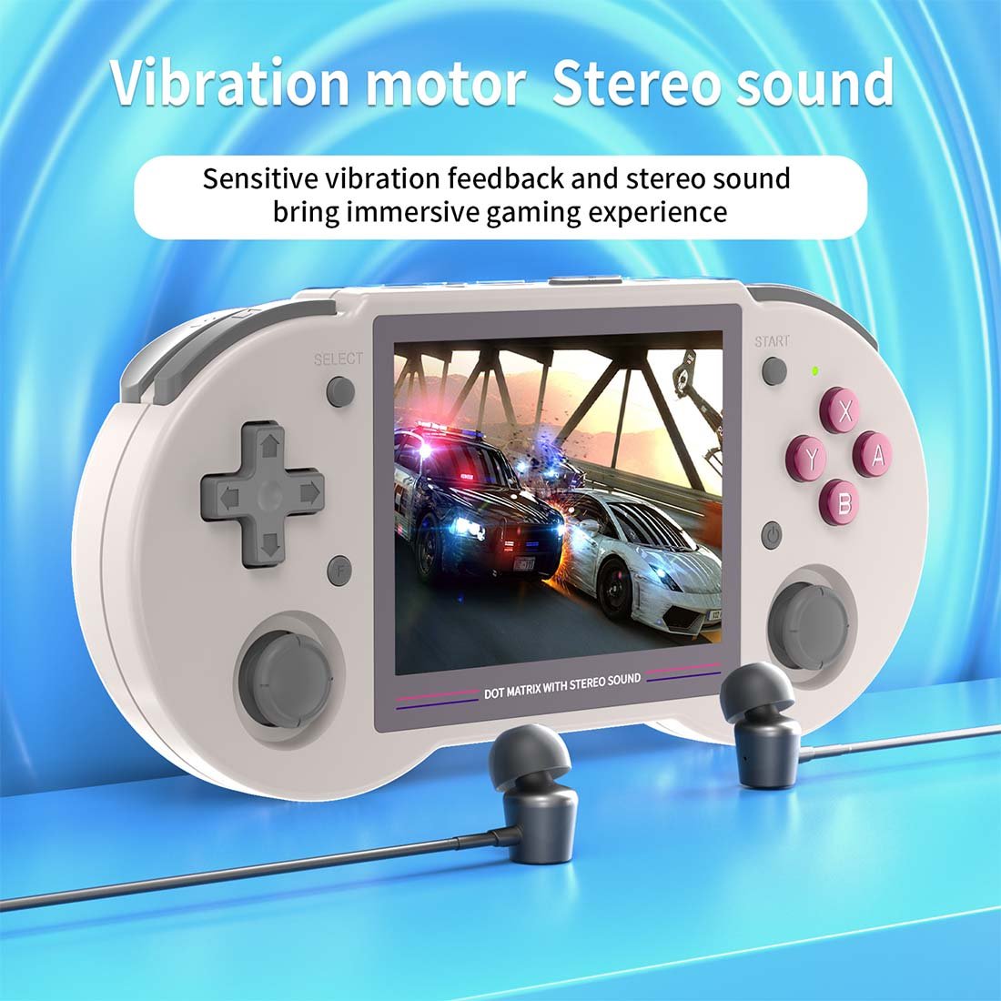 Anbernic RG353PS Handheld Game Console Linux RK3566 3.5-Inch 4:3 IPS HDMI Retro Emulator 3500mAh Plug and Play Wi-Fi Bluetooth