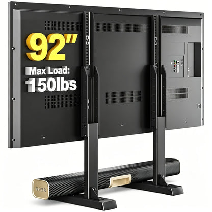 TV Stand shown in the Black option