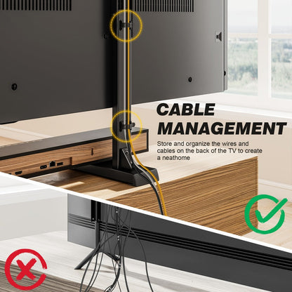 37-92 Inch TV Stand with Adjustable Height, Media Console Cabinet detail image - detail view 5