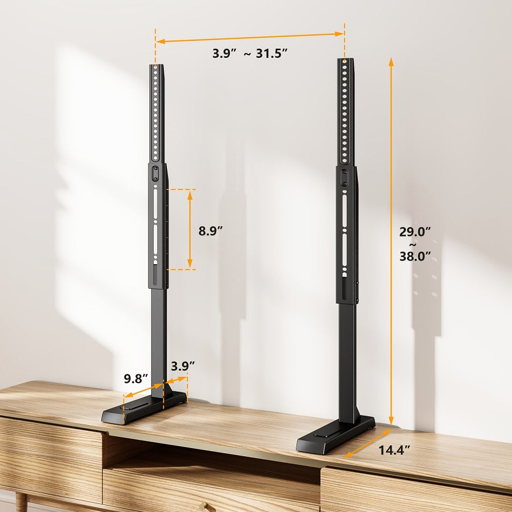 37-92 Inch TV Stand with Adjustable Height, Media Console Cabinet detail image - detail view 6