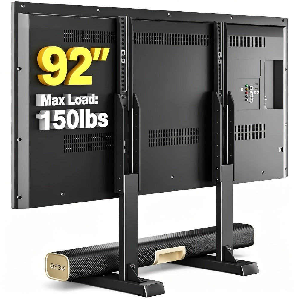 TV Stand, Universal with Cable Management & Height Adjustable Legs, Fits 37 - 92 Inch Flat shown in the main product view