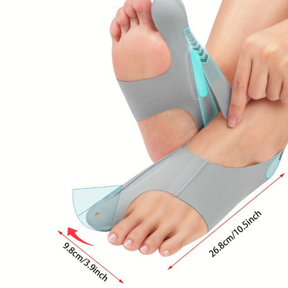 Bunion Corrector Sleeves 2-Pack – 4-Point Fixation Big Toe Separator, Adjustable Day & Night Hammer Toe Straightener for Men & Women