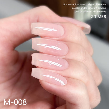 Nude Pink Gel Nail Polish Set 4 Colors High Saturation Opaque Full Coverage - Long Lasting LED UV Cured Salon Quality Frame Bottle Nail Gel Kit for Home & Salon DIY Manicure Women Nail-Safe Formula